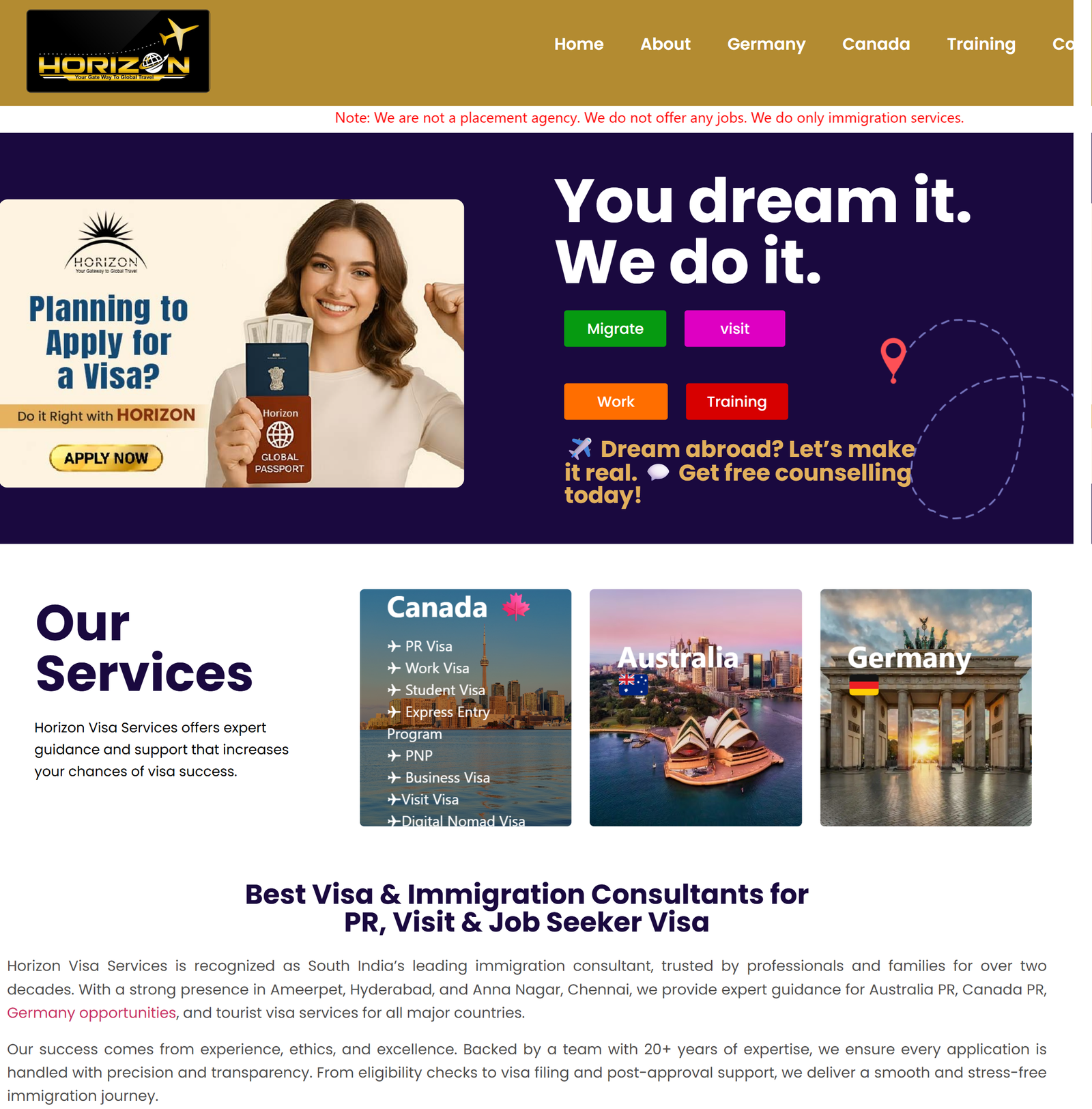 horizonvisaservices.com_Developed By Tarun Sunkara